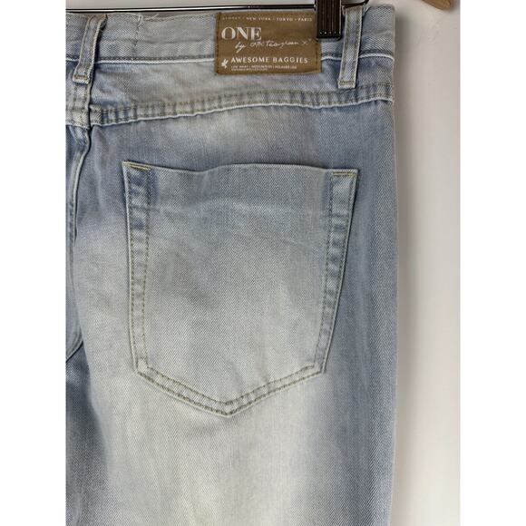 One x OneTeaspoon Awesome Baggies Denim Boyfriend Jeans Distressed Light Wash 28 - Picture 8 of 13